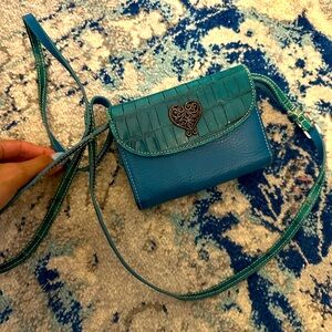 Brighton croc leather wallet purse